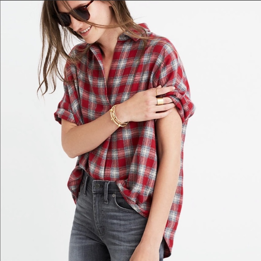 Courier Button-Back Shirt in Fairfax Plaid